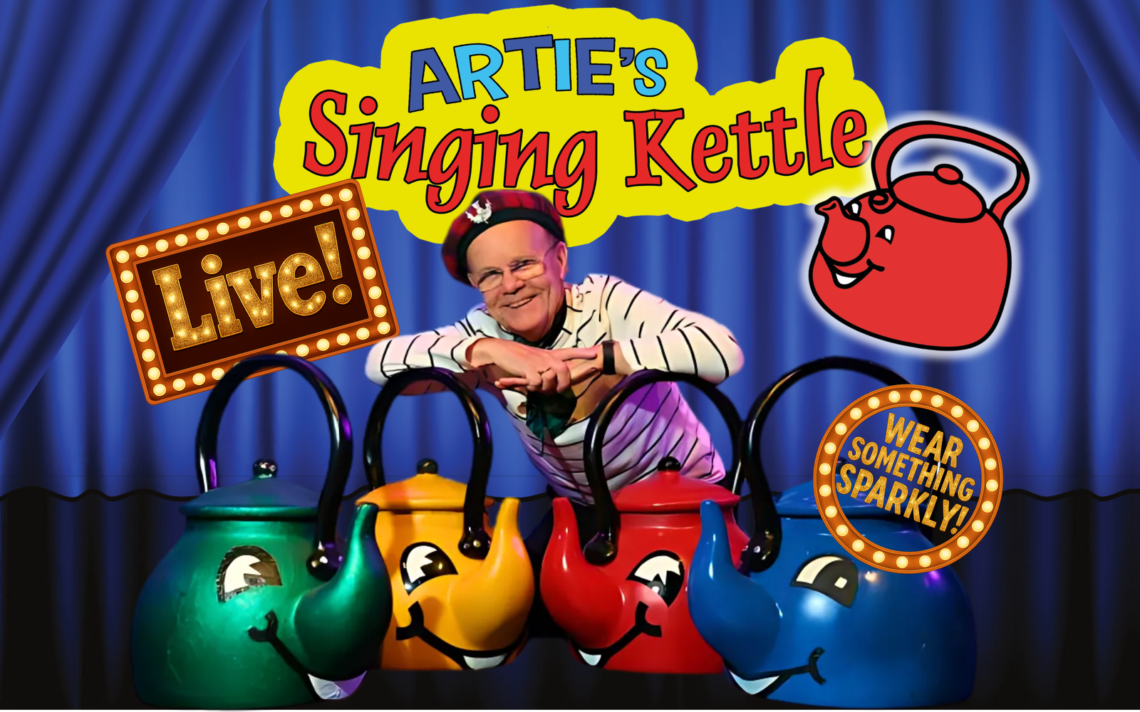 Artie's singing kettle live